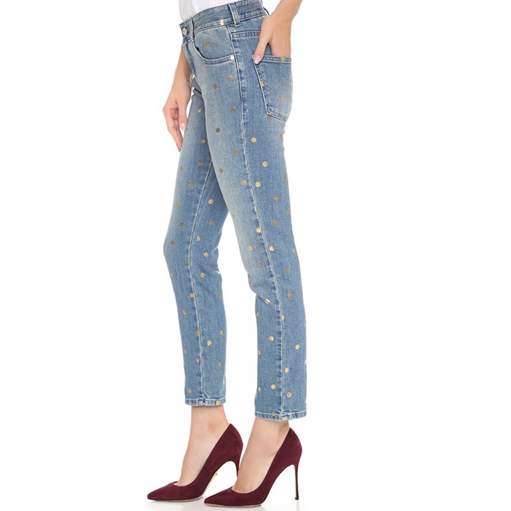 Stella McCartney Jeans Metallic Polka Dot